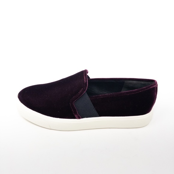 Vince Blair Oxblood Loafer Slip On Sneaker Velvet US 5 EU 35 - Picture 2 of 6